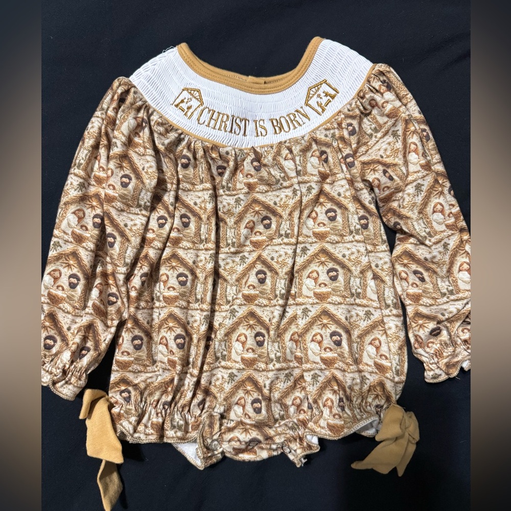 Christ Is Born Baby Romper